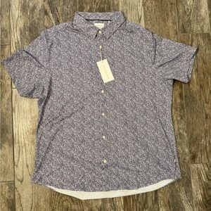 7 Diamonds Blue Patterned Casual Shirt